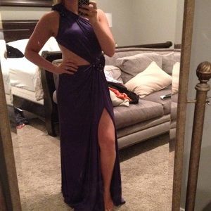 La Femme Royal purple gown